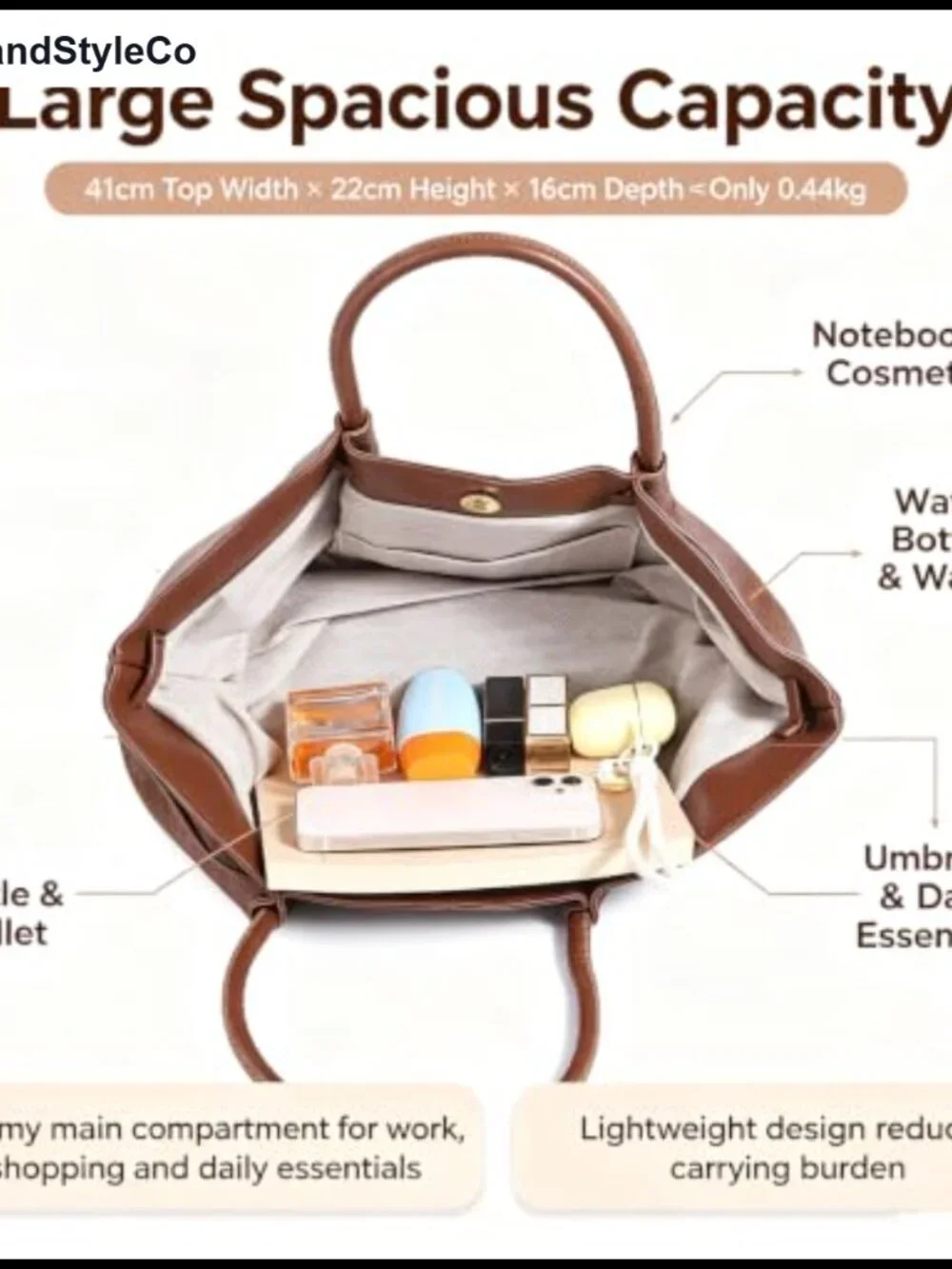 Woven Embossed PU Leather Tote Bag Women Faux Leather Shoulder Handbag Large